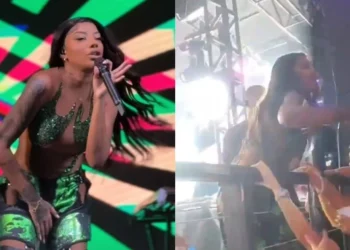 Água na Fogueira: Ludmilla Causa Alvoroço ao Jogar Água em Fã Durante Espetáculo; Detalhes no Vídeo