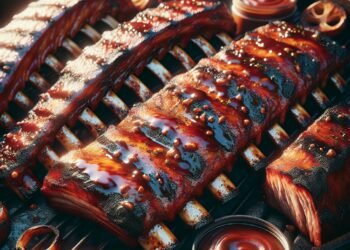 Receita de churrasco de costela suculenta com molho barbecue caseiro