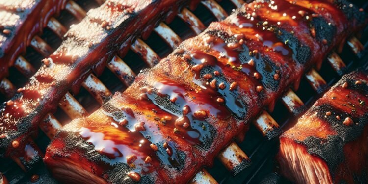 Receita de churrasco de costela suculenta com molho barbecue caseiro