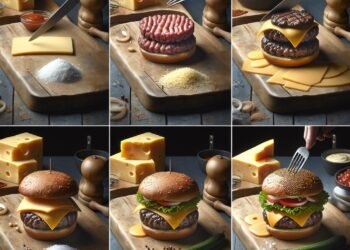 Hamburguer de carne com queijo cheddar derretido: passo a passo e segredos da receita