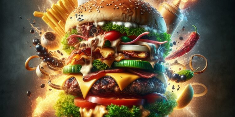 Hamburguer gourmet: uma explosão de sabores na sua boca