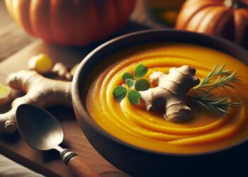 Sopa de abóbora com gengibre: Uma combinação perfeita de sabores