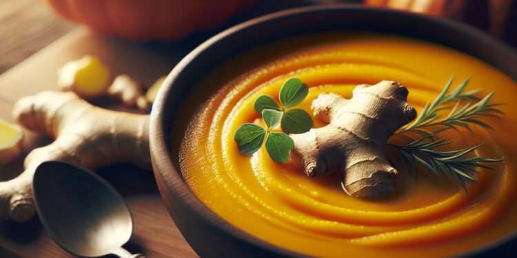 Sopa de abóbora com gengibre: Uma combinação perfeita de sabores