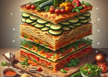 Deliciosa receita completa vegana de lasanha de legumes passo a passo