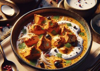 Frango ao Curry com Leite de Coco