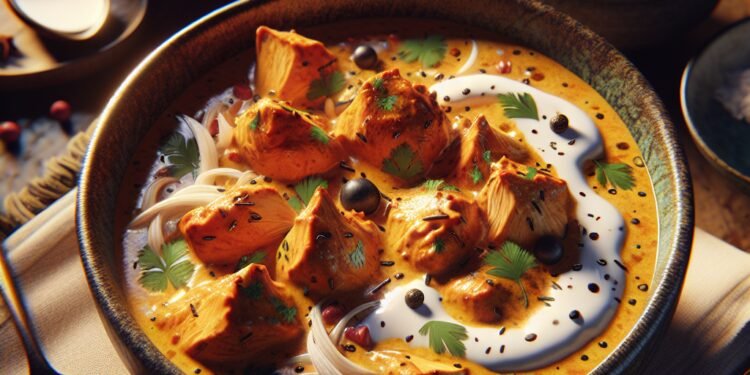 Frango ao Curry com Leite de Coco