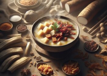 Sopa de mandioca com carne seca: Uma delícia nordestina