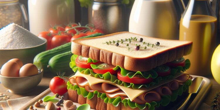 Receita simples para um sanduíche delicioso