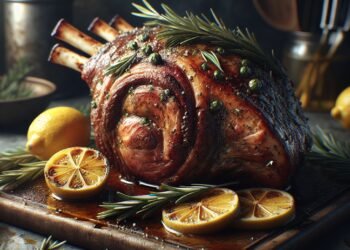 Receita de paleta de cordeiro ao forno com alecrim e limão