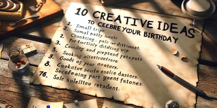 10 ideias criativas para comemorar o seu aniversário