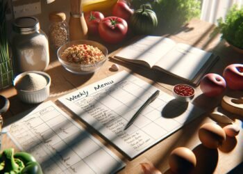 Como montar um cardápio semanal econômico e prático