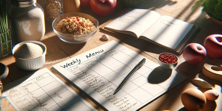 Como montar um cardápio semanal econômico e prático