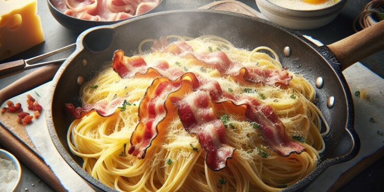 Como fazer spaghetti carbonara de forma fácil e deliciosa