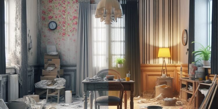 Transformação completa de quarto em 24 horas