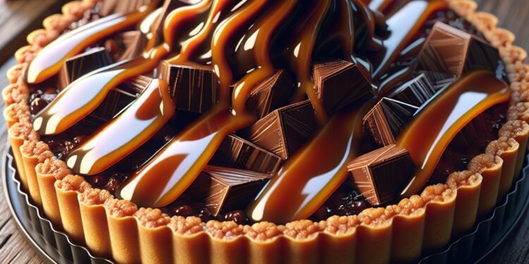 Torta de chocolate com caramelo: um verdadeiro deleite