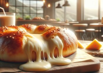 Esfiha aberta de queijo: uma opção de lanche irresistível