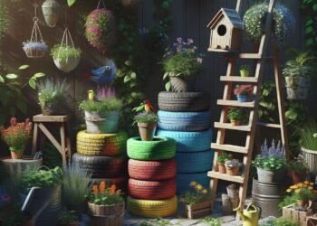 Ideias criativas para decorar o seu jardim com reciclagem