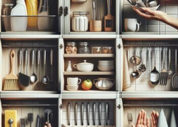 Técnicas de limpeza para manter os armários da cozinha organizados