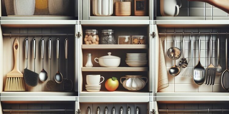 Técnicas de limpeza para manter os armários da cozinha organizados