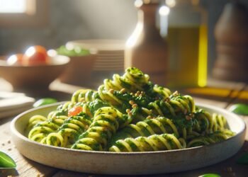 Macarrão ao molho pesto: opção vegetariana cheia de sabor
