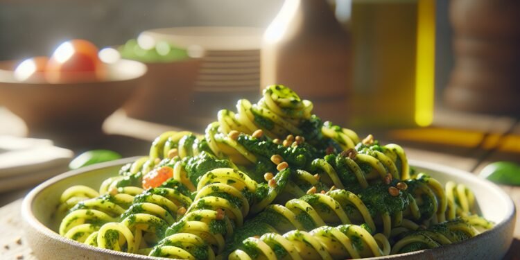 Macarrão ao molho pesto: opção vegetariana cheia de sabor