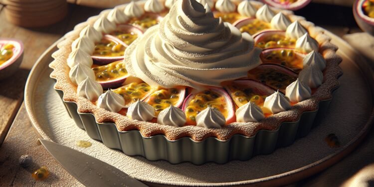 Torta de maracujá com chantilly: uma explosão de sabores