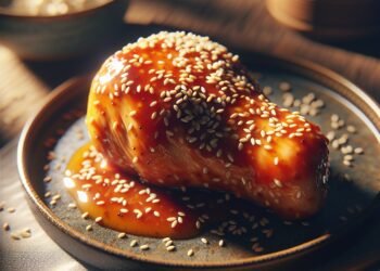 Frango ao Molho de Laranja e Gergelim