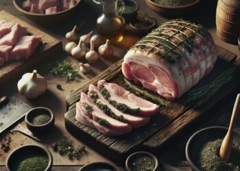 Como fazer paleta de porco assada com ervas