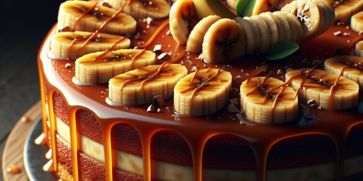 Bolo de banana caramelizada: uma sobremesa que vai conquistar o seu coração