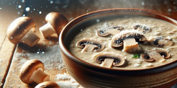 Sopa de cogumelos cremosa: Perfeita para os dias frios