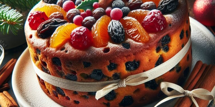 Receita de bolo de natal com frutas cristalizadas e passas: passo a passo fácil
