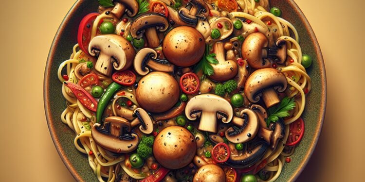 Receita completa vegana de strogonoff de cogumelos