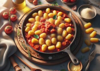 Receita completa de gnocchi de batata com molho de tomate
