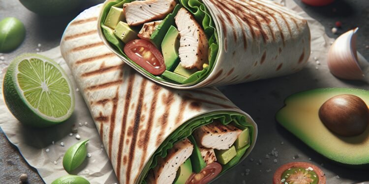 Receita Fit: Wrap de Frango Grelhado com Abacate