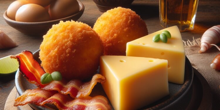 Coxinha de queijo com bacon: uma combinação de sabores exótica