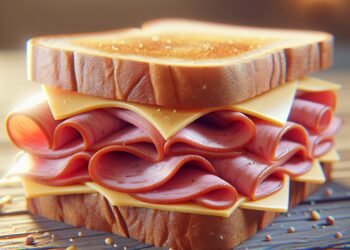 Receita de sanduíche de presunto e queijo clássico