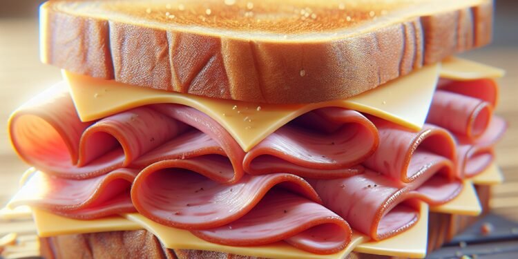 Receita de sanduíche de presunto e queijo clássico