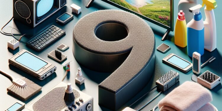 A importância da limpeza dos eletrônicos na casa