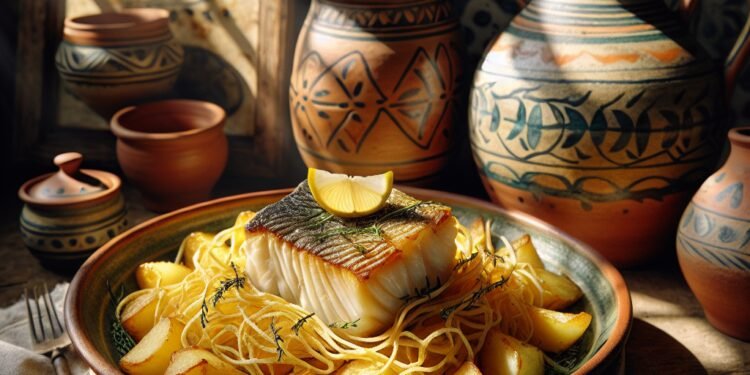 Receita exclusiva de bacalhau à Brás com batatas palha