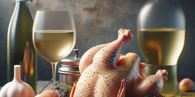 Receita de Frango ao Vinho Branco