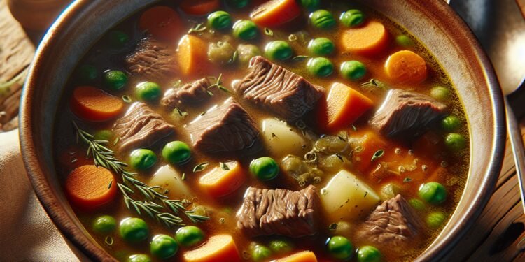 Sopa de carne com legumes: A receita perfeita para uma refeição completa