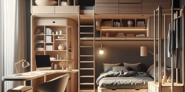 Os melhores móveis funcionais para otimizar um quarto de solteiro