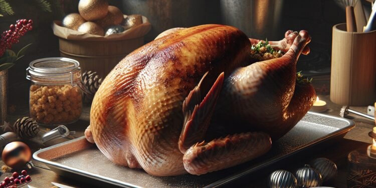 Como fazer um peru de natal suculento com recheio de farofa