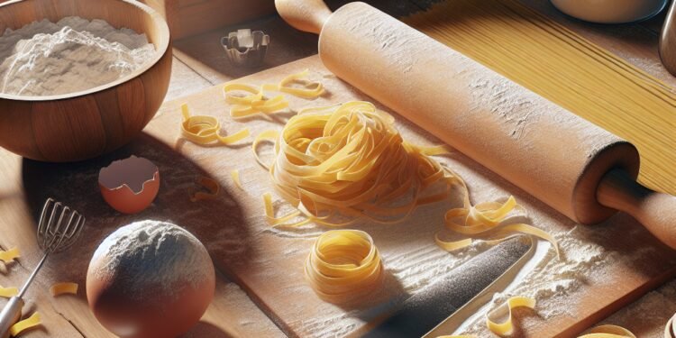 Passo a passo de como preparar massa de linguine caseira