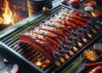 Como fazer costela de porco defumada na churrasqueira