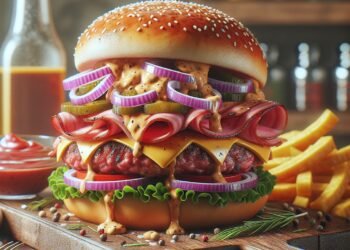 Receita de hamburguer de pernil com cebola roxa e molho de mostarda: tradicional e irresistível