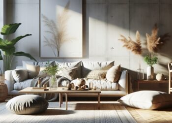 Sala de estar minimalista: menos é mais