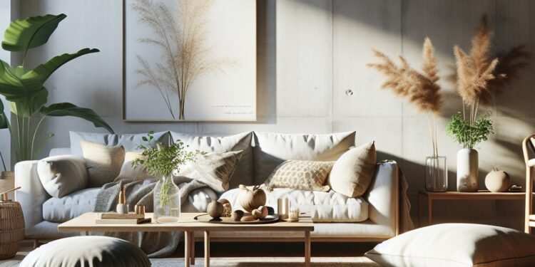 Sala de estar minimalista: menos é mais