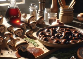 Receita tradicional de molho de cogumelos