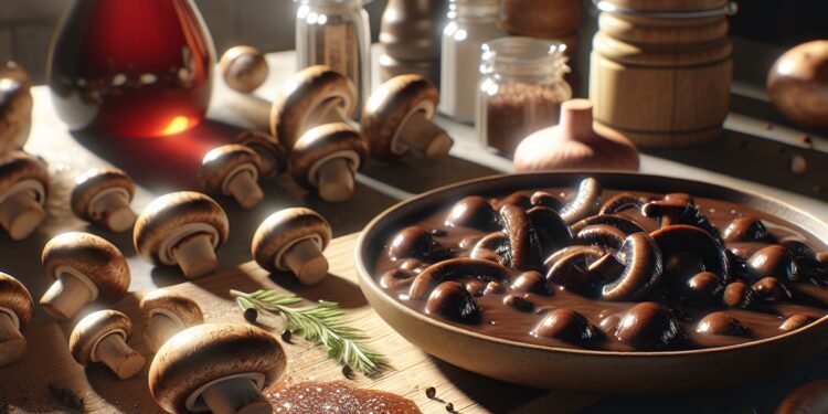 Receita tradicional de molho de cogumelos